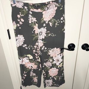 Loft Floral Wide Leg Pant